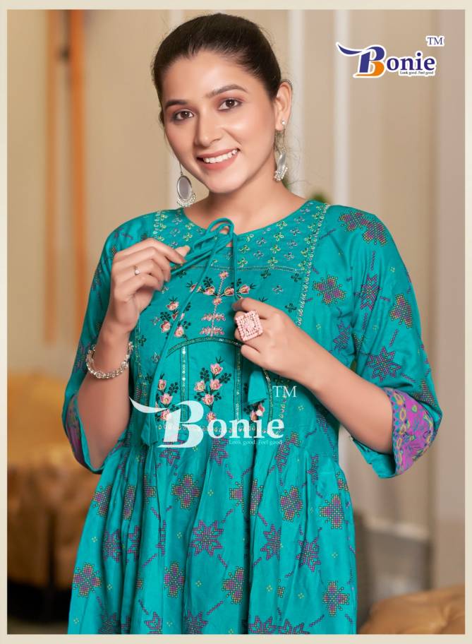 Nikki By Bonie Rayon Printed Short Kurtis Wholesale Price In Surat